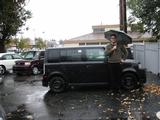 Scion xB with your author, for size comparison