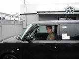 Your author sitting in the driver's seat