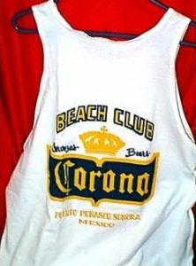 [A Corona tank
top shirt]