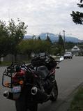 [Bike in front of mountain]